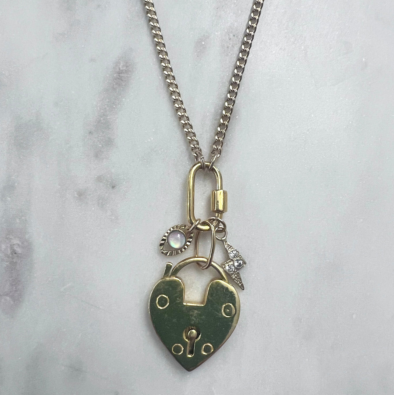 Lock Charm Necklace - NICKY CLARK INTERIORS