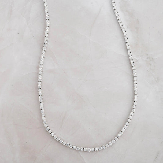 3mm Tennis Necklace - NICKY CLARK INTERIORS