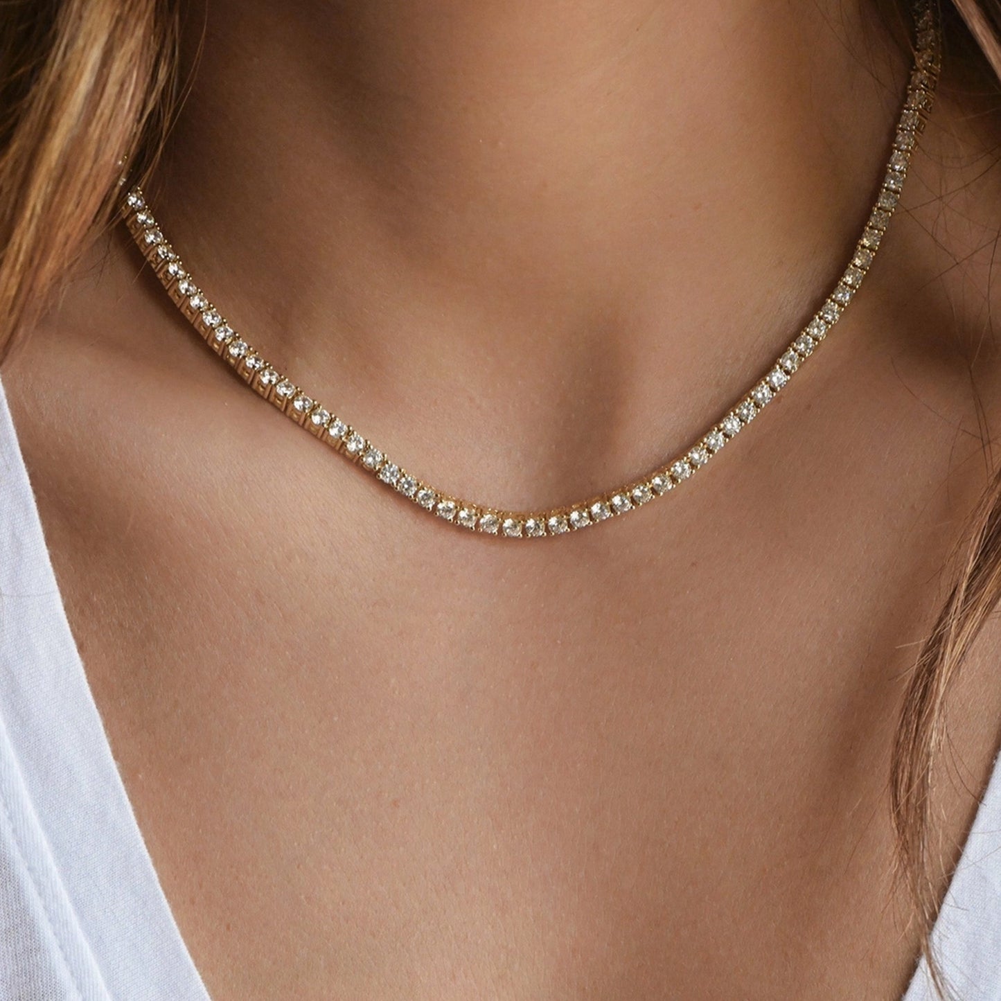 3mm Tennis Necklace - NICKY CLARK INTERIORS