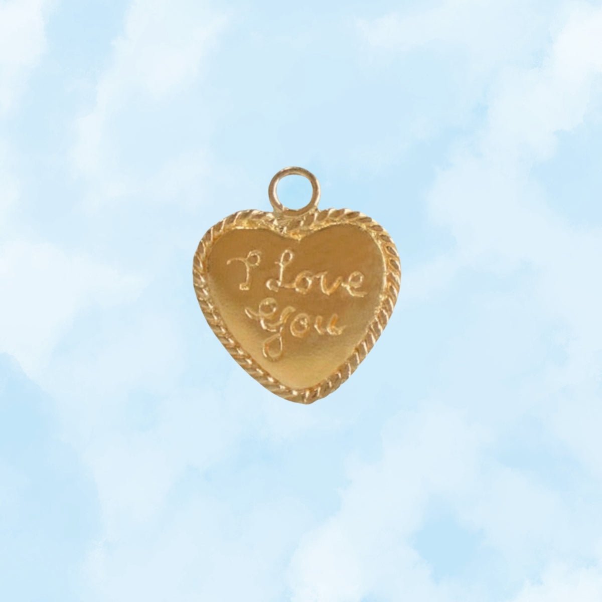"I Love You" Heart Charm - NICKY CLARK INTERIORS
