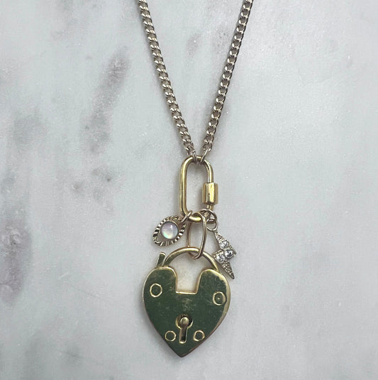 Lock Charm Necklace - NICKY CLARK INTERIORS