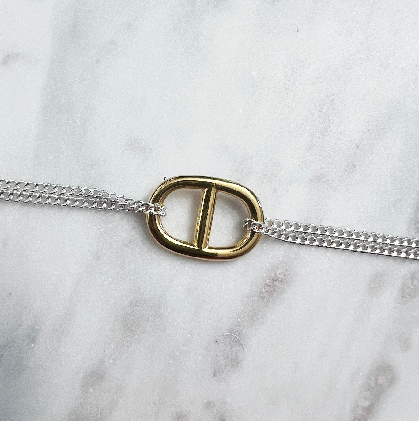 Preppy Gold & Silver Bracelet - NICKY CLARK INTERIORS
