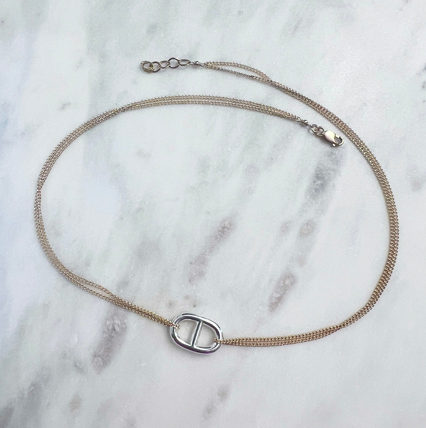 Preppy Signature Gold & Silver Charm Necklace - NICKY CLARK INTERIORS