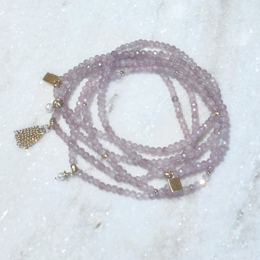 Rose Quartz Bracelet Set - NICKY CLARK INTERIORS
