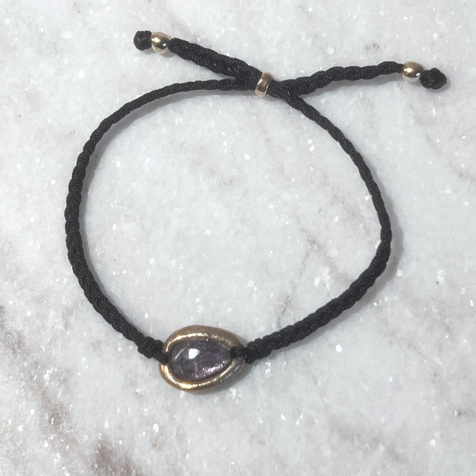 Sodalite Stone Charm & Cord Bracelet - NICKY CLARK INTERIORS