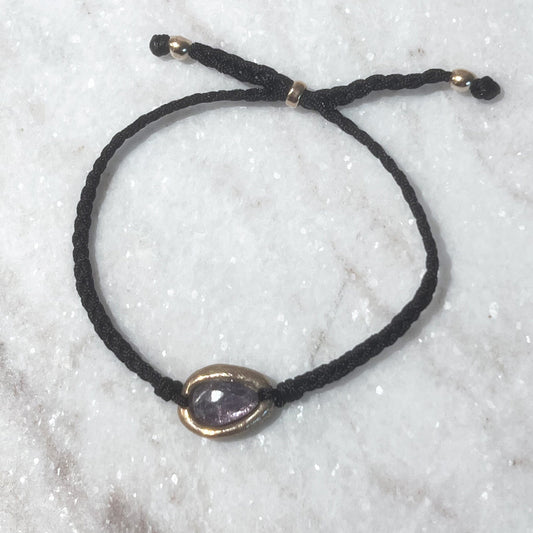 Sodalite Stone Charm & Cord Bracelet - NICKY CLARK INTERIORS