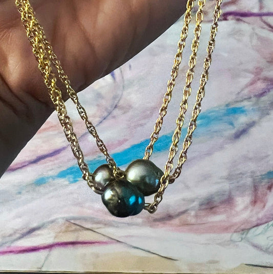 Tahitian Pearl Choker - NICKY CLARK INTERIORS