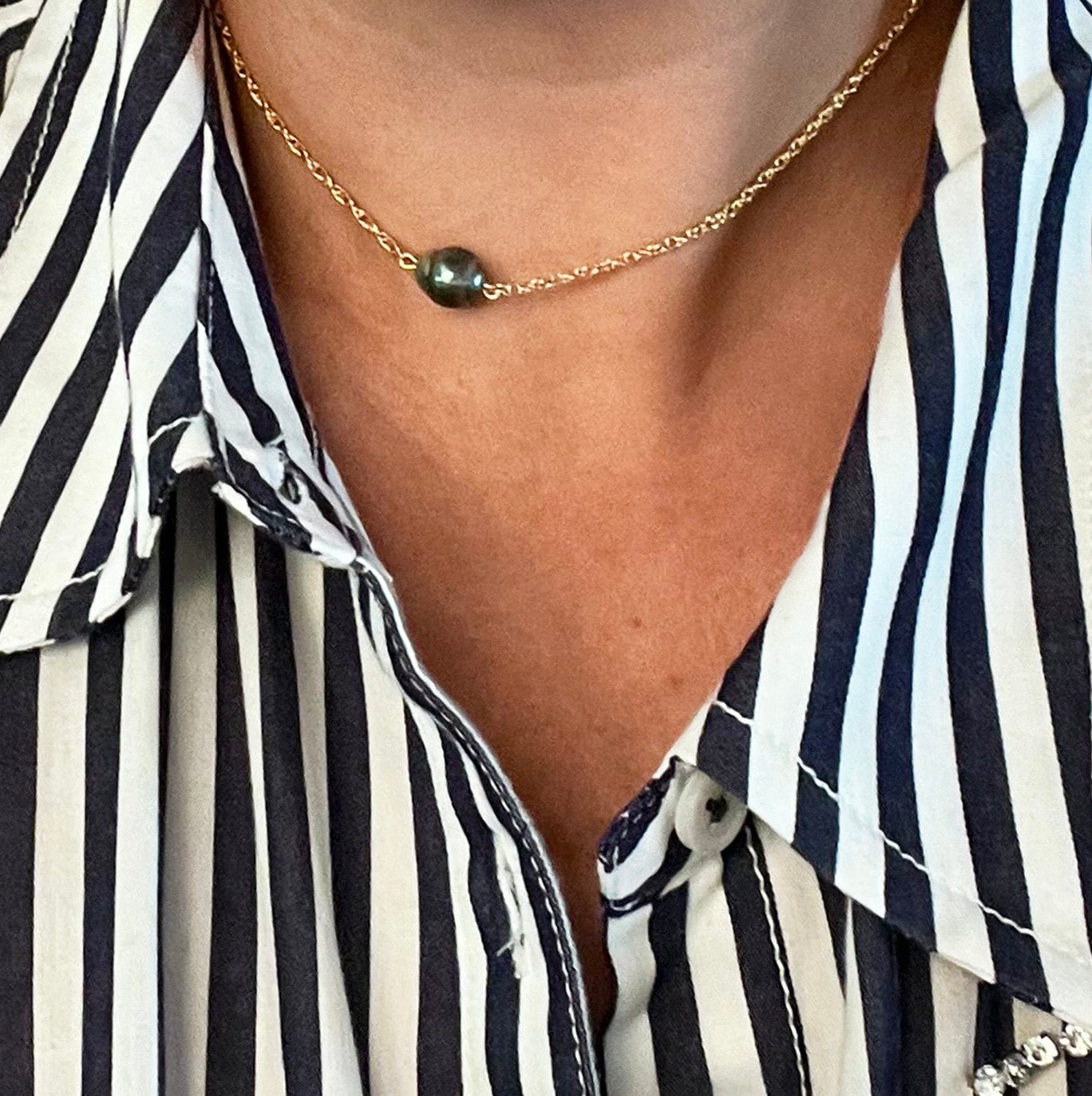 Tahitian Pearl Choker - NICKY CLARK INTERIORS