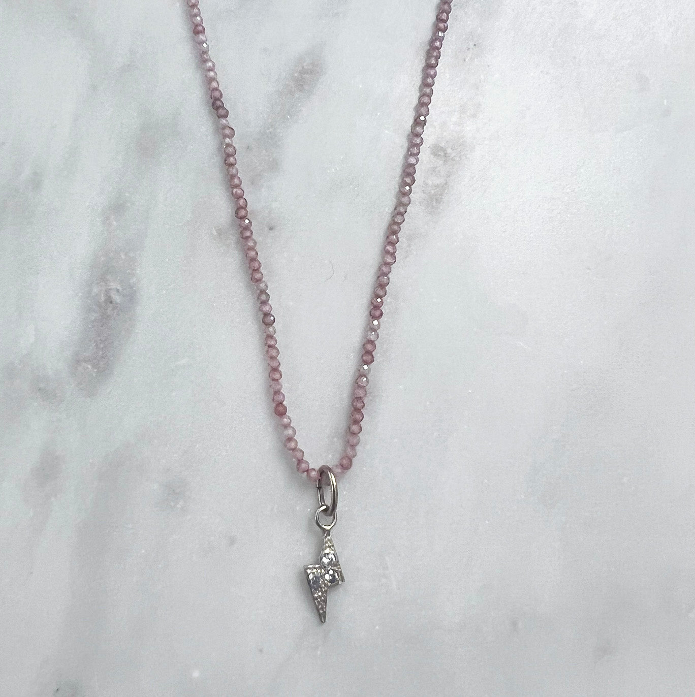 Tiny Lightning Bolt Necklace - NICKY CLARK INTERIORS