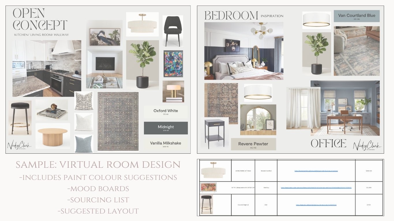 Virtual Room Design - NICKY CLARK INTERIORS